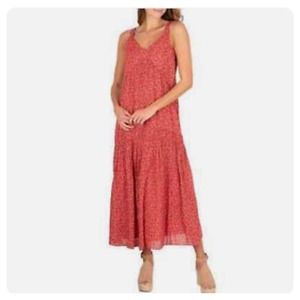 NWT Joie Bondi Tiered Sleeveless Dress tea rose